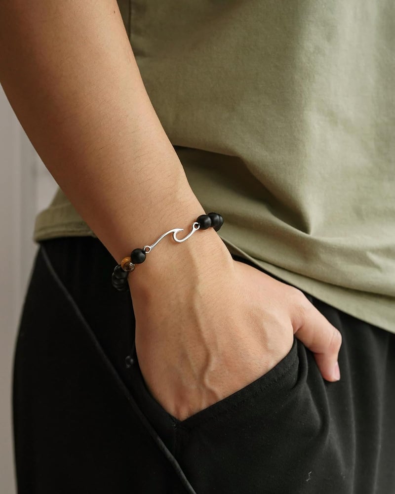 Tarsus Inspirational Gifts for Women Men, Through The Waves of Life, Life is Tough but so are You, Encouragement Bracelet Thoughtful Gifts for Friend Sister Coworker... - Image 2